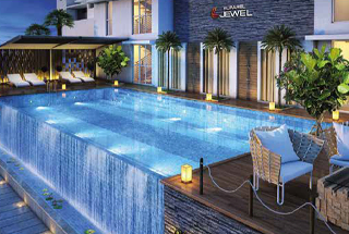 Pool Deck at Ruparel Jewel